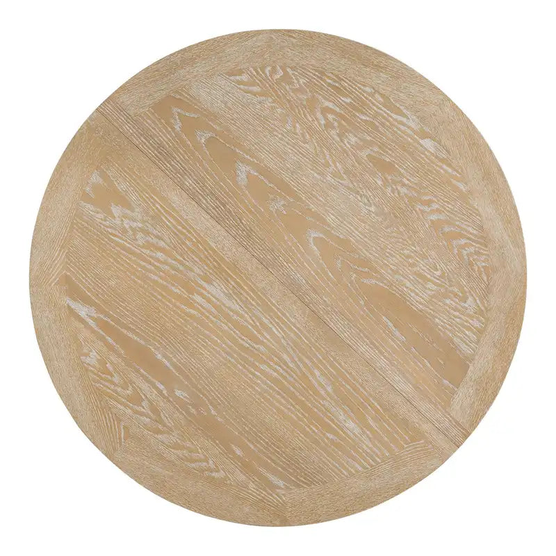 Table de salle à manger de style campagnard, table ronde extensible pour cuisine ou salle à manger