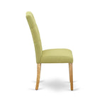 Ensemble de salle à manger 3 pièces East West Furniture : une table de cuisine rectangulaire et 2 chaises rembourrées en lin Limelight, chêne