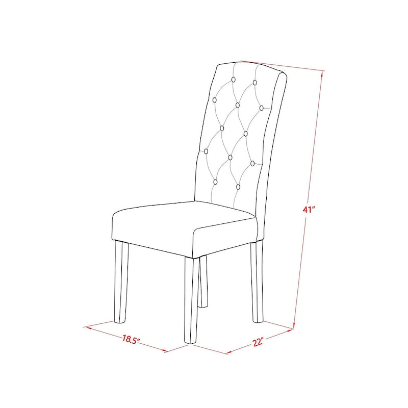 Ensemble de salle à manger 3 pièces East West Furniture : une table de cuisine rectangulaire et 2 chaises rembourrées en lin Limelight, chêne