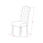 Ensemble de salle à manger 3 pièces East West Furniture : une table de cuisine rectangulaire et 2 chaises rembourrées en lin Limelight, chêne