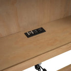 Lit de jour double avec lit gigogne, rangements et ports USB