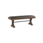 Banc Sieben marron Copper Grove avec coussin