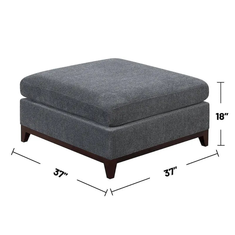 Ensemble de canapé modulaire 6 pièces en chenille