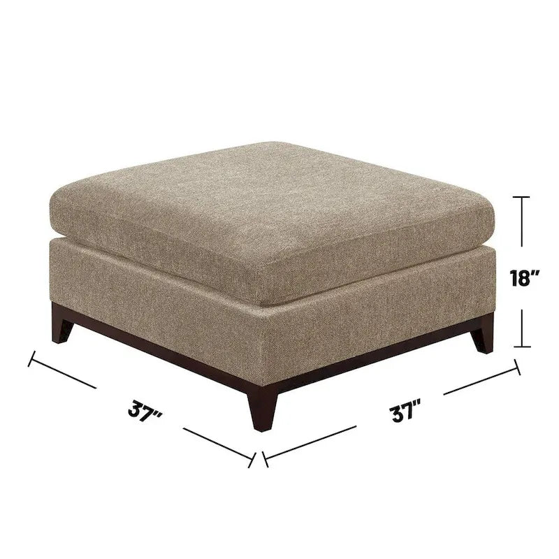 Ensemble de canapé modulaire 6 pièces en chenille