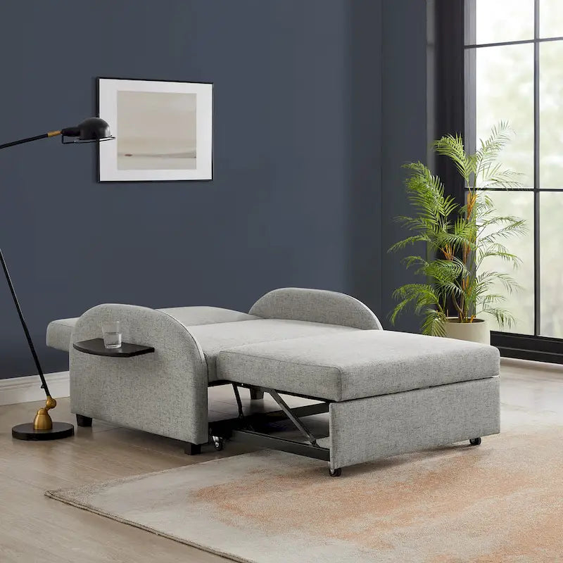 Lit convertible large rembourré Scarboro Grey