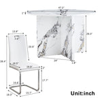 Ensemble de table à manger ronde 5 pièces