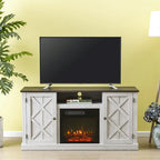 54 in. TV Stand Console for TVs up to 60 in. with Electric Fireplace - 54 in Width