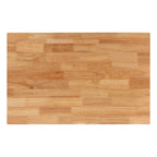 Ensemble coin repas Raisa style bohème moderne, banc en rotin kubu naturel et table en bois