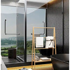 Bamboo Ladder Towel Rack with Storage Shelf