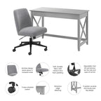 Ensemble bureau et chaise Bush Furniture Key West 48 po x 24 po