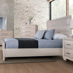 Lit moderne à panneaux de bois arrondis Chase de Furniture of America