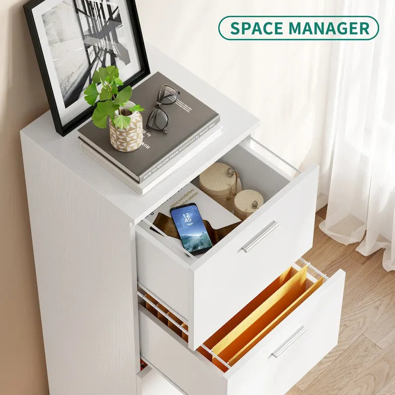 Classeur vertical verrouillable Moasis 51H à 4 tiroirs pour bureau à domicile